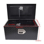 For Pickup Trailer Black Aluminum Diamond Plate 20"������������������12"������������������9.5" Tool Box w/Keys