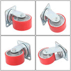 4"X 2" Heavy Duty Casters - Polyurethane Caster with Capacity up to 2800 LBS