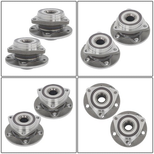 2Pc Front or Rear Wheel Hubs Bearing Assembly For Audi A3 Q3 S3 VW Jetta Golf
