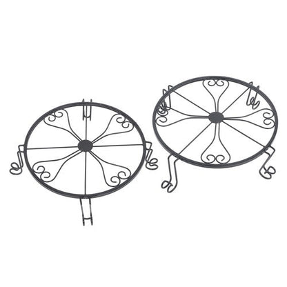 2 Pack Plant Stand For Flower Pot Heavy Duty Flower Pot Round Supports Rack