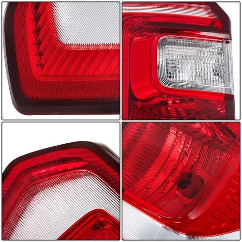 For Ford Expedition 2018-2021 Right+Left Side Halogen Type Clear&Red Tail Lights