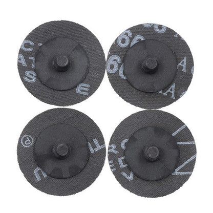 150 Pcs 2 Inch Torque Sanding Discs 60 Grit Roll Lock Die Grinder Sanding Discs