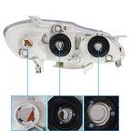 Headlights For Toyota Corolla 2003-2008 LH+RH 1Pair Chrome Housing Clear Lens