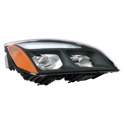 Right Headlight Assembly Black With LED Fit For Freightliner Cascadia 2018-2023