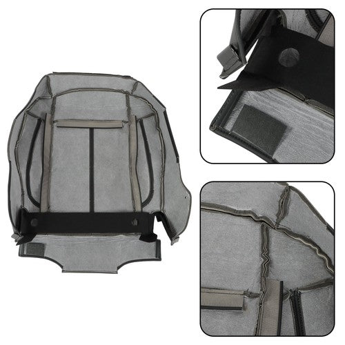 NEW For Hummer H3 2006-10 Driver Seat Cover Cushion+Backrest Black Leather
