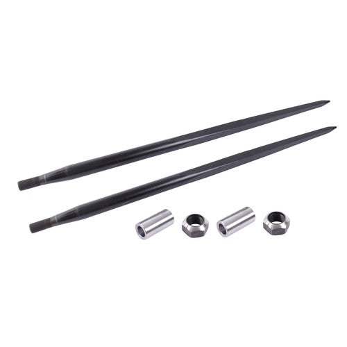 For Tractor 2PCS 49" Square Hay Spike Bale Spear Wide Tine Spike Skid Conus