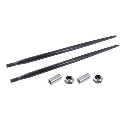 For Tractor 2PCS 49" Square Hay Spike Bale Spear Wide Tine Spike Skid Conus
