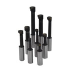 1/2" BORING BAR SET PRO QUALITY 9 PCS CARBIDE TIPPED BARS 1/2" SHANK LATHE TOOL