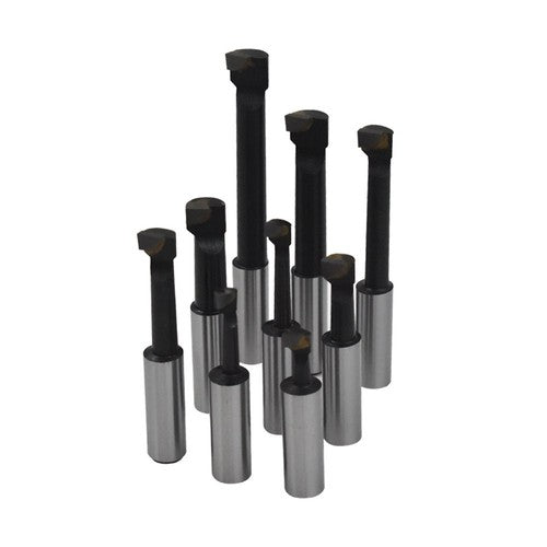 1/2" BORING BAR SET PRO QUALITY 9 PCS CARBIDE TIPPED BARS 1/2" SHANK LATHE TOOL