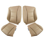 Leather Front Driver & Passenger Covers Tan Suit For 98-07 Toyota Land Cruiser