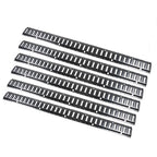 Heavy Duty 6 Pack 5FT E Track Rails Carbon Steel Black Powder Coated Universal
