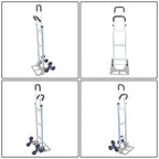 550 lbs Capacity Aluminum Hand Truck Stair Climber 2 in 1 & Handles