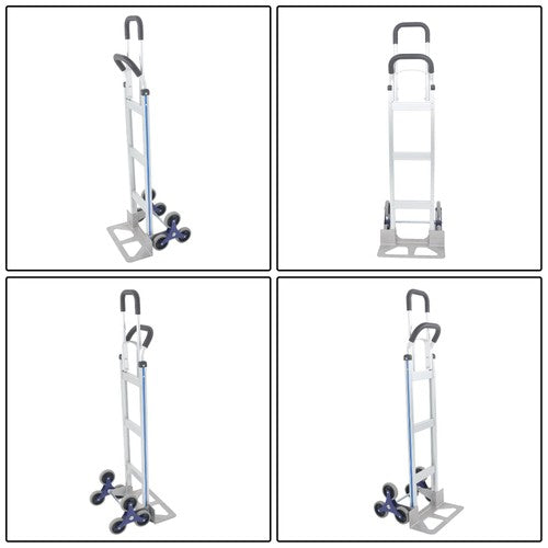 550 lbs Capacity Aluminum Hand Truck Stair Climber 2 in 1 & Handles