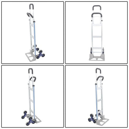 550 lbs Capacity Aluminum Hand Truck Stair Climber 2 in 1 & Handles