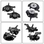 2Pcs Front Steering Knuckle & Wheel Hub Bearing Assembly For Honda CR-V 2007-09