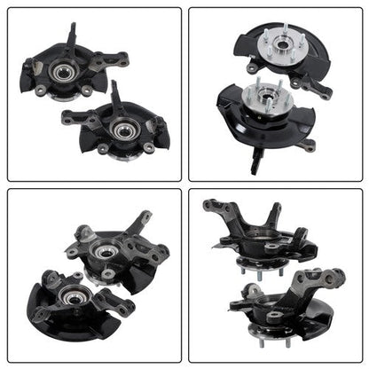 2Pcs Front Steering Knuckle & Wheel Hub Bearing Assembly For Honda CR-V 2007-09