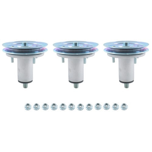 3PK For Gravely Ariens 52" Deck Spindle Assembly w/Pulley 51537200 51528000