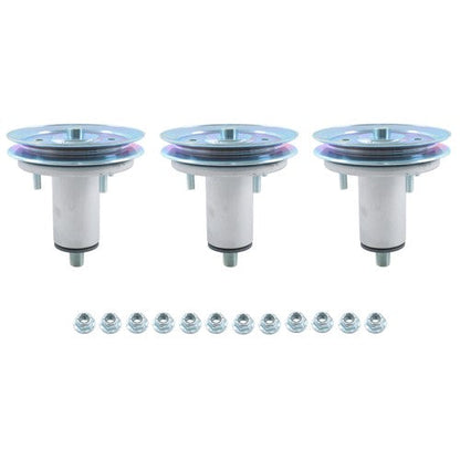3PK For Gravely Ariens 52" Deck Spindle Assembly w/Pulley 51537200 51528000