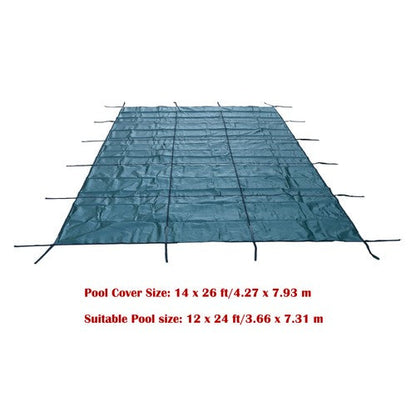 WaterWarden Solid Vinyl Pool Safety Cover – Fits 12' x 24' Rectangle Pool