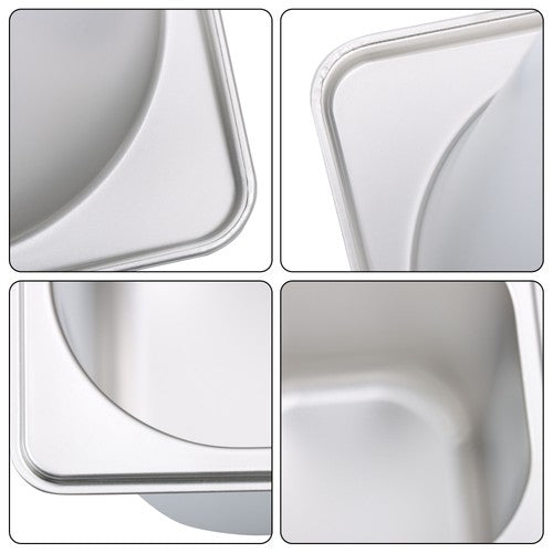 6 Pack 6 Inch Deep Thickened 1/6 Size Stainless Steel Steam Table Pans