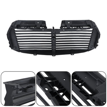 Black Upper Radiator Grille Air Shutter Assembly W/Motor For Ford F150 2015-2017