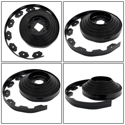 40FT Garden Edge Lawn Grass Stone Isolation Strip 16pcs Anchoring Spik US