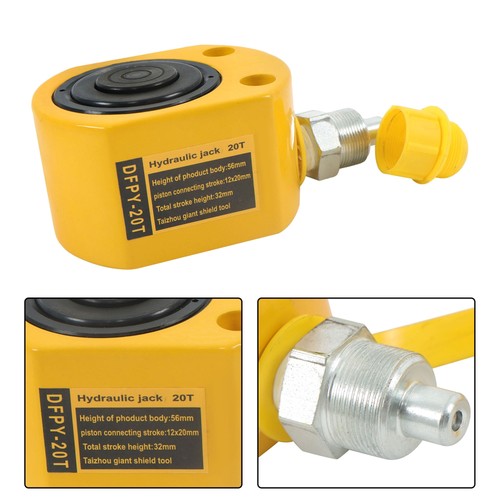 20 tons 1" Stroke Multi Stage Low Height Hydraulic Cylinder Jack Ram YG-20D