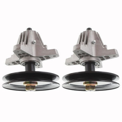 For Troy Bilt MTD 918-06991 618-06991 2Pcs Spindle Assembly W/Pulley Bolt