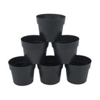 6 Pack 5 Gallon Plastic Nursery Pots Heavy Duty Garden Flower Plant Pots