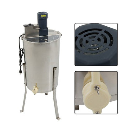 1300RPM Electric Honey Extractor Beekeeping Equipment Stainless Steel 2/4 Frames