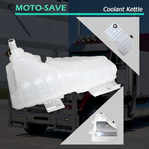 Fit For 08-11 Peterbilt 365 Coolant Reservoir Tank W/Cap & Sensor AM-2804282367