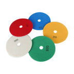 5 Inch Diamond Concrete Polishing Pads Wet Dry Set for Quartz Marble Stone NEW