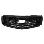 Front Bumper Black Upper Grille Lower Grill 2PCS for 2013-2017 for Cadillac XTS