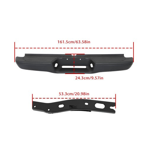 Steel Complete Rear Steel Step Bumper Assembly New For Toyota Tacoma 1995-2004