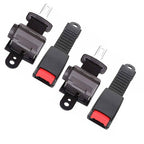 2 PCS Golf Cart Black Seat belts with buckles For EZGO Yamaha Club Car Universal