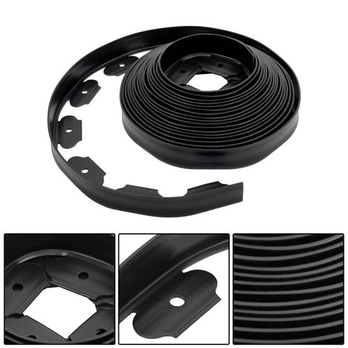 40FT Garden Edge Lawn Grass Stone Isolation Strip 16pcs Anchoring Spik US