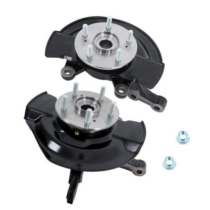 2× Steering Knuckle & Wheel Hub Bearing Assembly For Honda CR-V L4 2.4L 2007-09