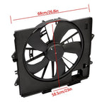 622930 Radiator Condenser Cooling Fan Assembly For Cadillac CTS 2009 2010-2013