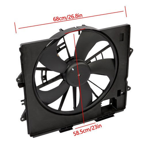 622930 Radiator Condenser Cooling Fan Assembly For Cadillac CTS 2009 2010-2013