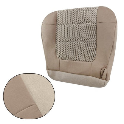 Brown Two-Tone/Fabric Driver Bottom Seat Cover Suit For Ford F150 XLT 2000-2003