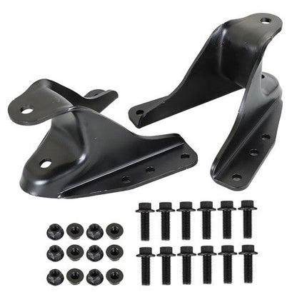 2Pcs Rear Leaf Spring Forward Shackle Bracket Hanger For 83-97 Ford F-250 F-350