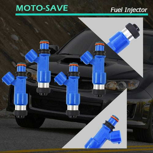 4x Dark Blue 560cc Fuel Injector For Subaru WRX / STI 16611-AA720 2.5L