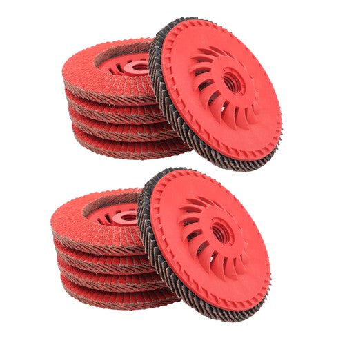 40 Grits Type 29 Ceramic Grinding Wheel (10 Pack) 4-1/2 x 7/8" Flap Sanding Disc