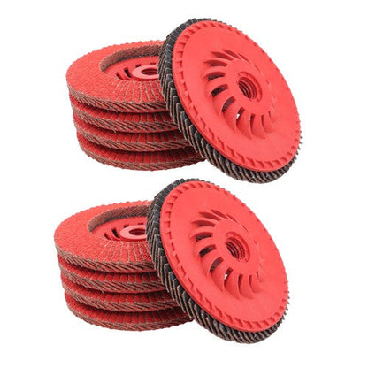 40 Grits Type 29 Ceramic Grinding Wheel (10 Pack) 4-1/2 x 7/8" Flap Sanding Disc
