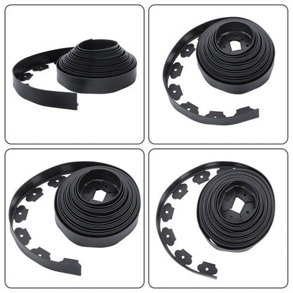 Lawn Border L-shaped Lawn Garden Edging Kit 40FT With 40Pcs Anchoring Spikes