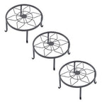 3PCS Plant Stand for Flower Pot Potted Holder Indoor Outdoor Metal 9in