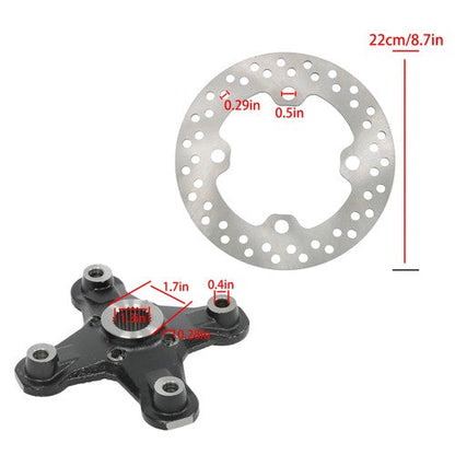 Front/Rear Wheel Hub & Brake Rotor For Can-Am Outlander 450 500 570 650 800 850
