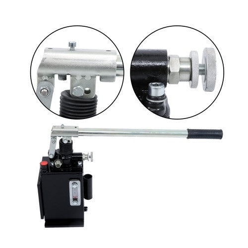 1.5 CID Hydraulic Hand Pump With Release Knob Single Acting Cylinder