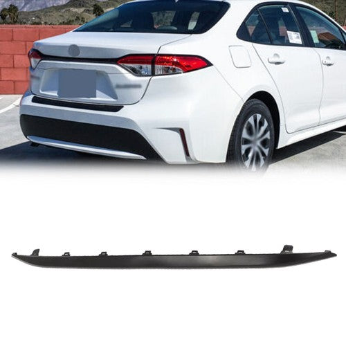 Rear Lower Bumper Molding Trim for Toyota Corolla LE 2020-2021 Black Plastic