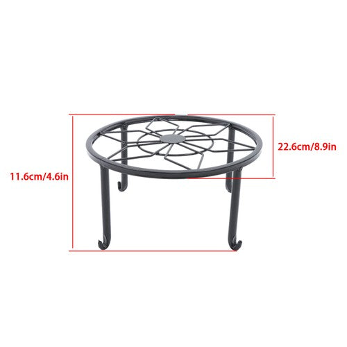 3PCS Plant Stand for Flower Pot Potted Holder Indoor Outdoor Metal 9in